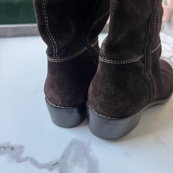 Michael Kors Dark Brown Ankle Boots - Picture 9 of 10